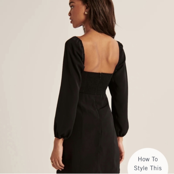 Abercrombie | Long-Sleeve Corset Mini Dress - Picture 2 of 7